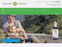 Tablet Screenshot of livingwellremedies.com
